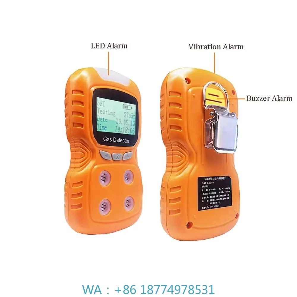 1. Multi‑Gas Detector Accessory Portable Clip‑on Structure H2S O2 CO LEL IP65 For Gas Level Inspection With Sound Vibration