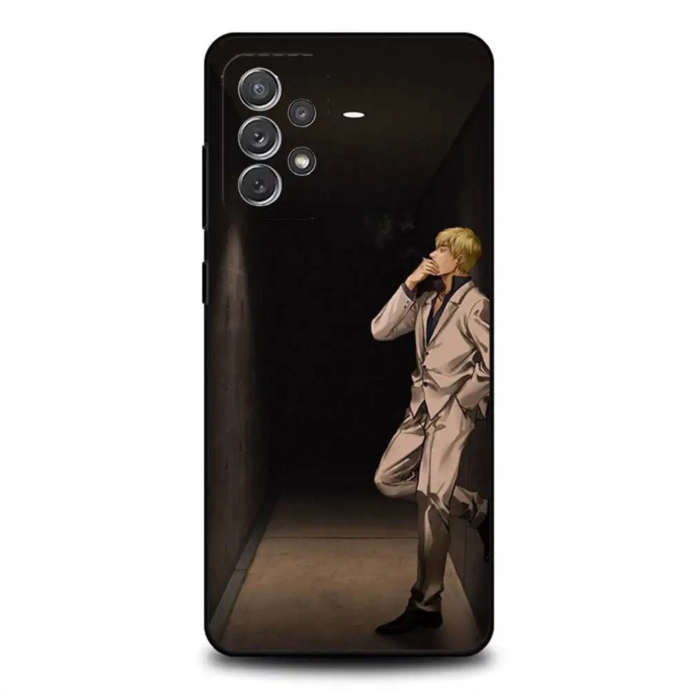 Funda de teléfono G-Great Teacher Onizuka GTO para Samsung S 25,24,23,22,30,21,10,9,Ultra,Plus,Lite,FE,4,5G, funda blanda negra