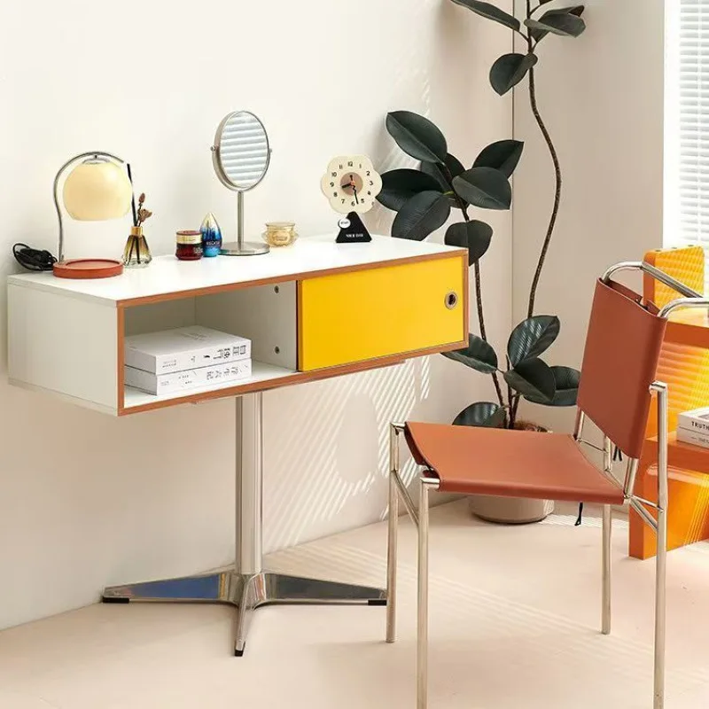 

Desk antique household bedroom dresser Nordic light luxury small apartment simple desk