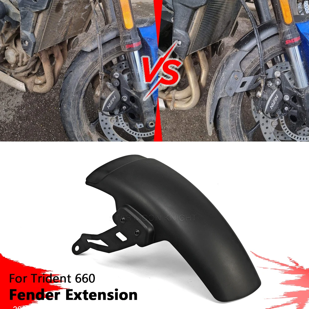 

Motorcycle Accessories For Trident 660 2021 2022 2023 2024 Front Fender Extended Mudguard Splash Guard Rear Wheel Mudflap