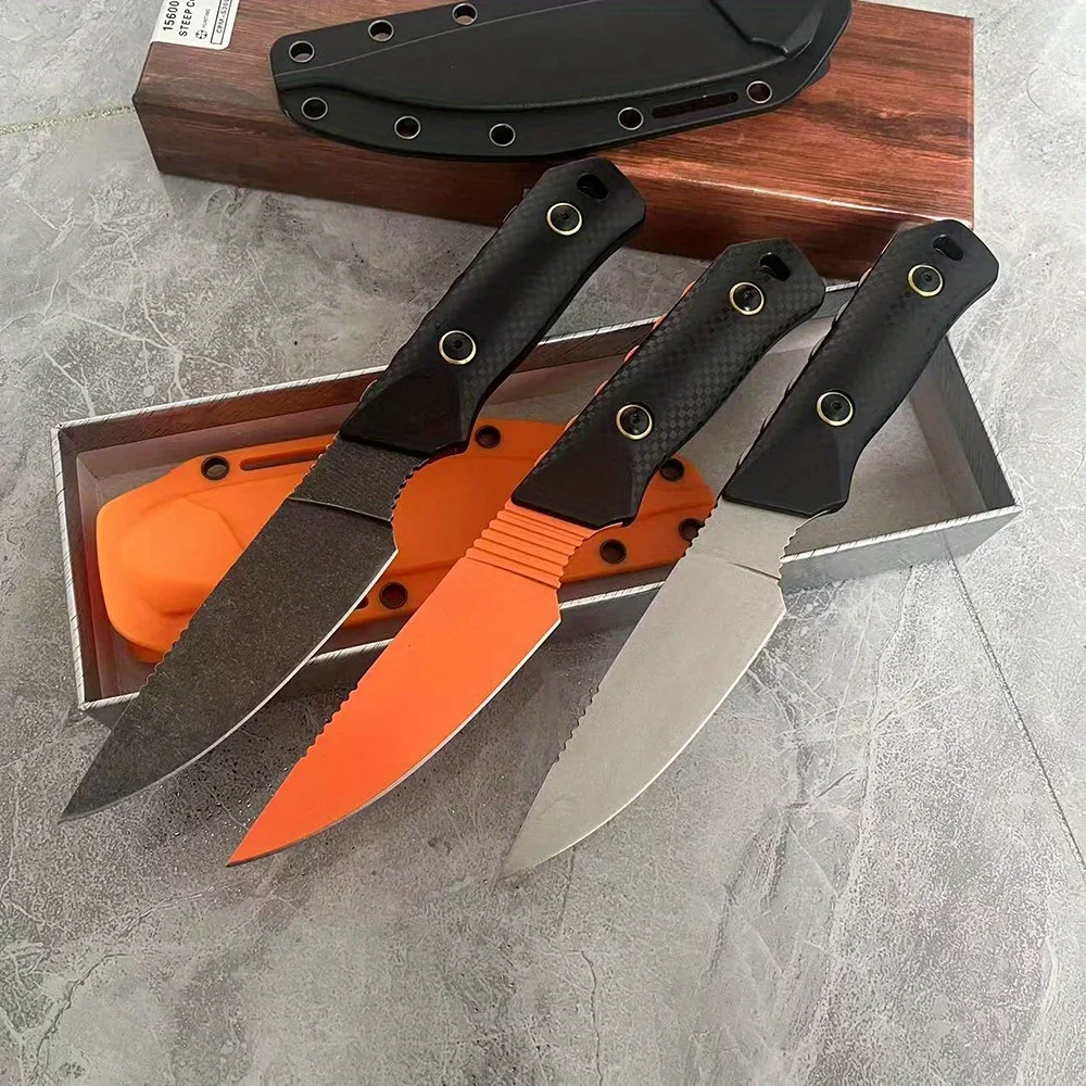 

15600 Stainless Steel Pocket Straight Knife Multifunctional High Hardness BM Knife Rescue Fixed Blades Outdoor Adventure Tool