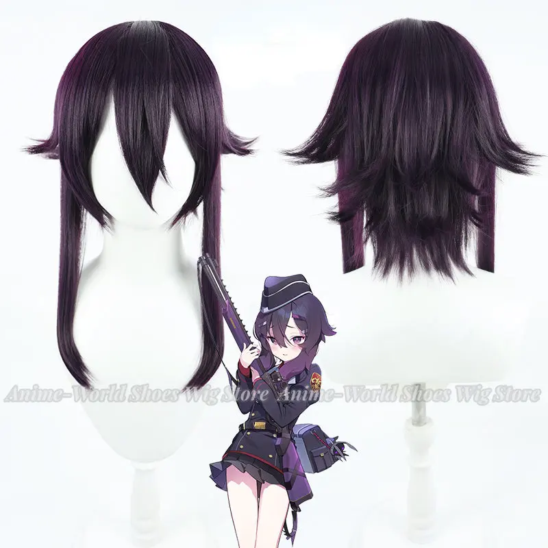 

Igusa Haruka Cosplay Wig Blue Archive Game Dark Purple Heat Resistant Synthetic Hair Halloween Role Play Party Carnival +Wig Cap