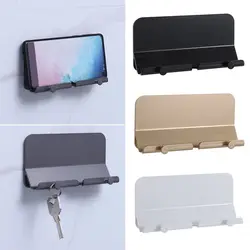 Wall Mount Charger Hook Phone Holder Wall Hanging Cable Organizer Stand Bracket Dock Pasted Wall Phone Tablet Holder Supplies