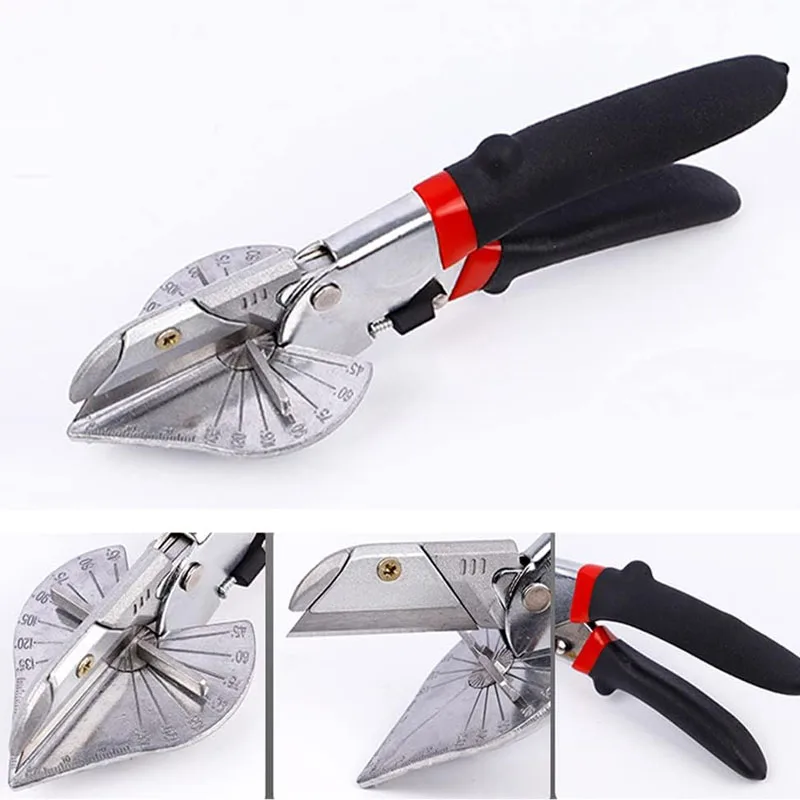 Multi-angle Bevel Scissors Angle Shear 45-135° Angle Mitre Siding Wire Duct Cutter Multipurpose Trunking Scissors Hand Tools