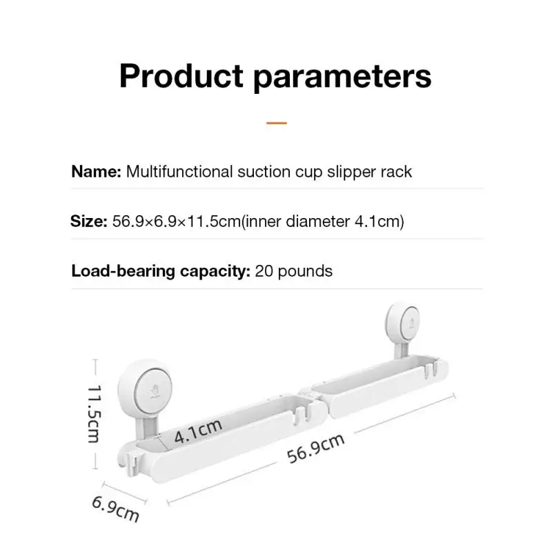 Slipper Storage Rack 1 Set Anti-fall Simple And Easy Home Space Saving Shoes Hanger Wall-mounted Wholesale Hot Creative