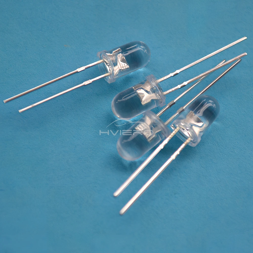 1000 stks F5 5mm Ronde Wit Rood Groen Blauw Geel Water Clear Led Super Heldere Ligte Emitting Diodes 6000-6500 k Lamp