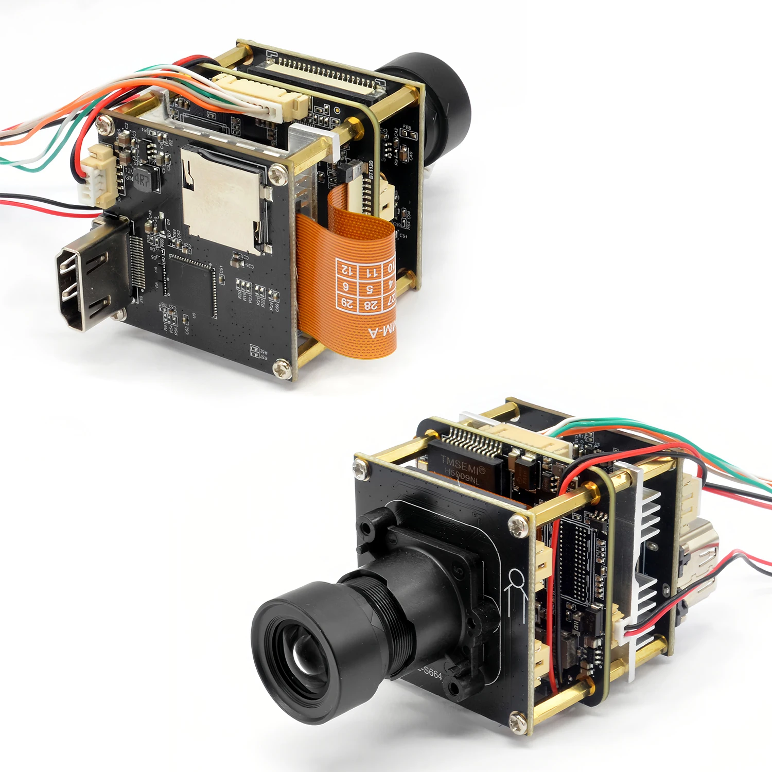 IMX664  starvis 2 super starlight camera module AI Denoise and 140dB WDR ,1.0T sd card storage ,IP network  and analogue  output