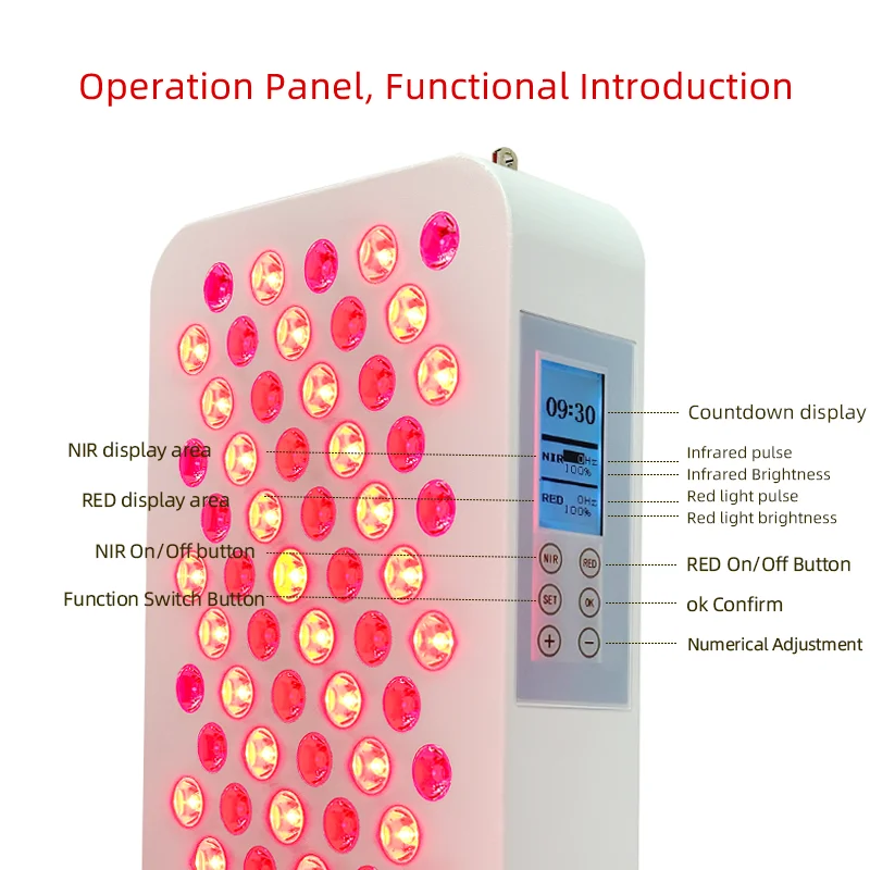 ANDY Medical Grade 300W 600W 1000W 1500W 3000W 660nm 850nm Near Infrared Led Panel  Device Full Body Red Light Therapy