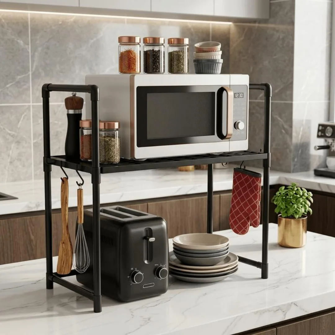 Multifunctional Microwave Rack - Kitchen Appliances Stores ulasan dan harga