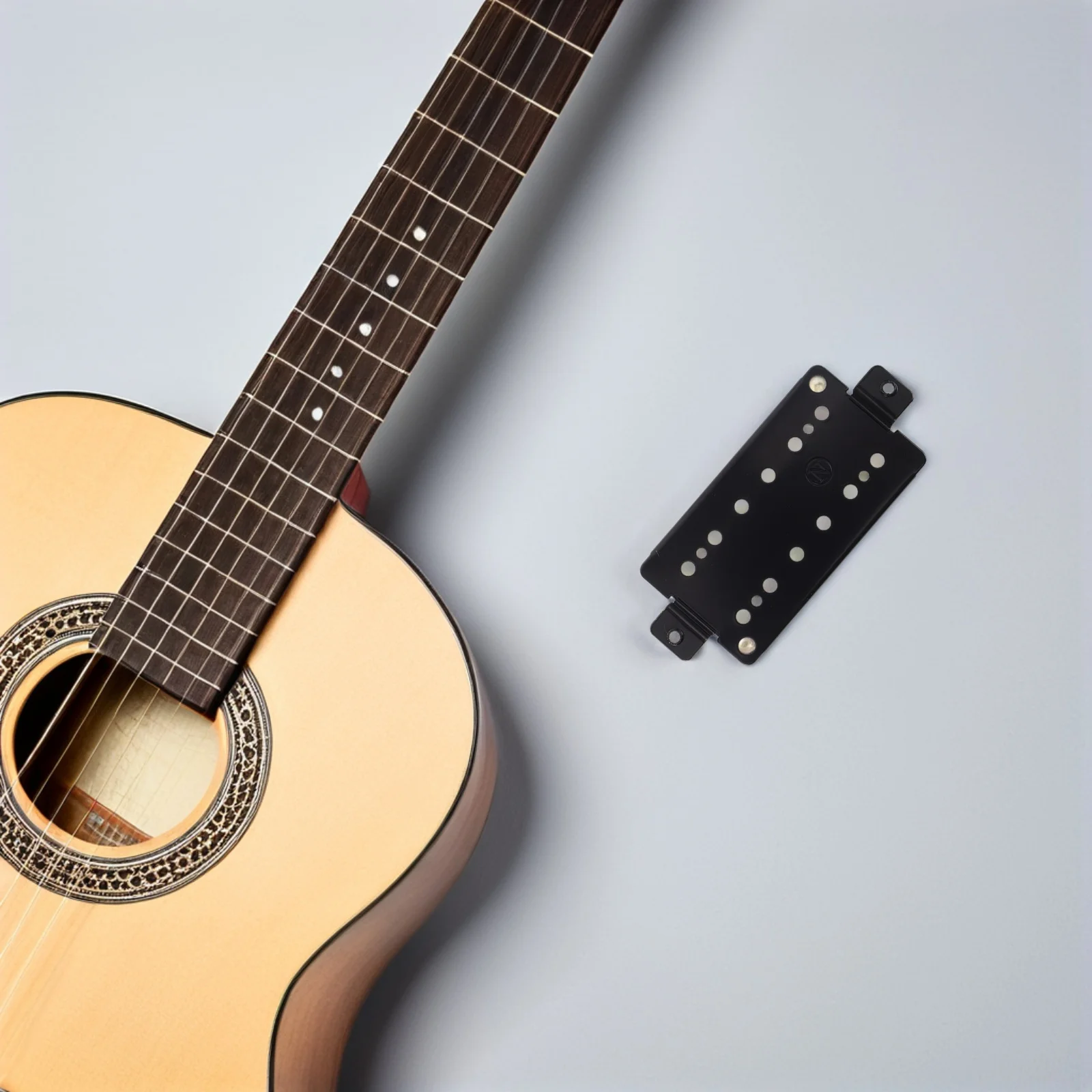 

Guitar Pickup Baseplate For Double Coil Black Easy Install Replacement Part Compatible With Electric Bass Guitar Accessory