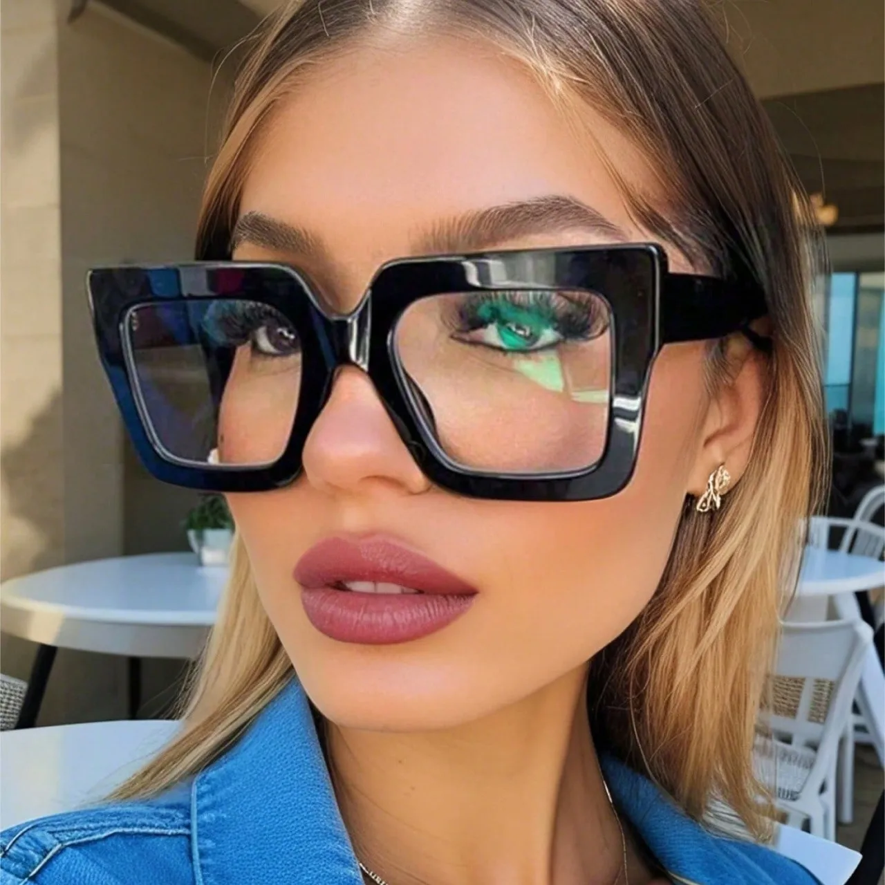 2026 Oversized Square Sunglasses Women Large Frame Street Style Party Shades