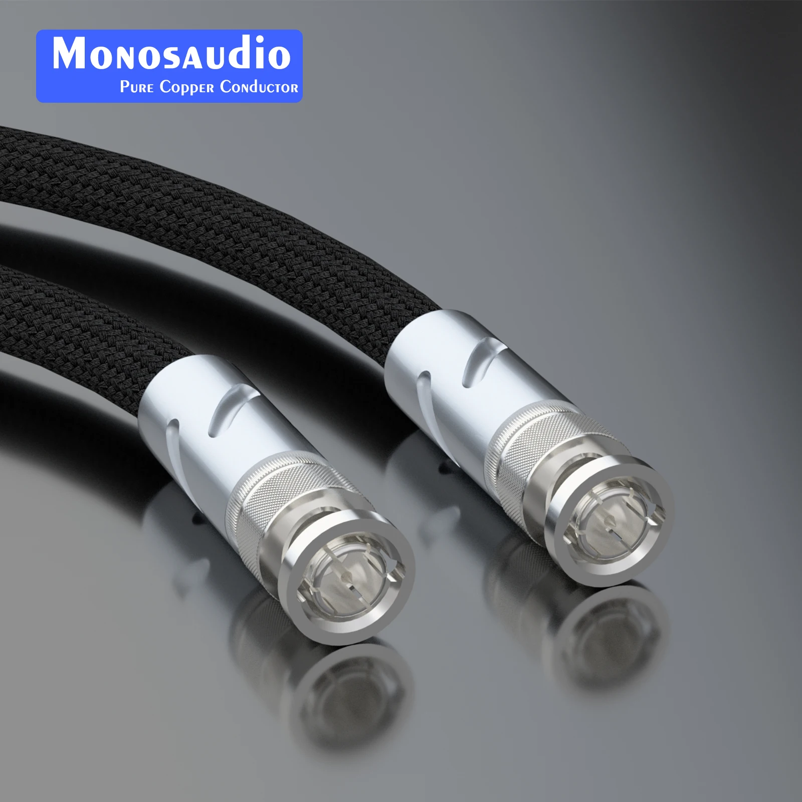 

Monosaudio Pure Silver BNC Digital Coaxial Cable HD Video Cable DI Radio Frequency SMA HiFi Audio Cables