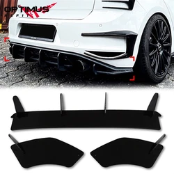For Volkswagen Golf 7 MK7 GTI 2013-2016 Car Rear Bumper Diffuser Splitter ABS Rear Lip Blade Spoiler Body Kit Accessories