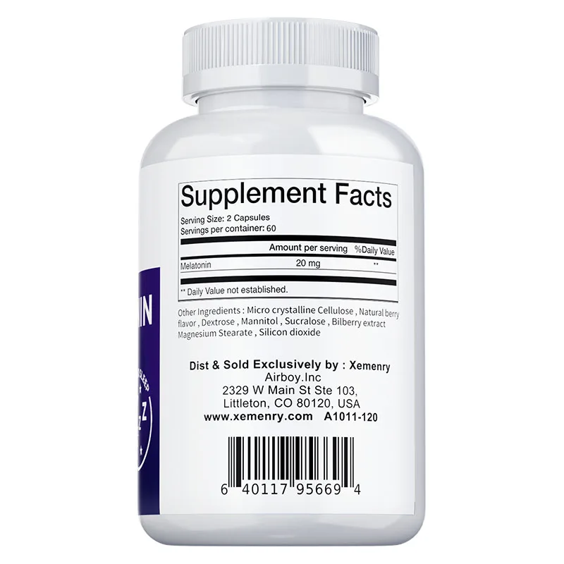 Melatonin Capsules for Quality Sleep and Relaxation