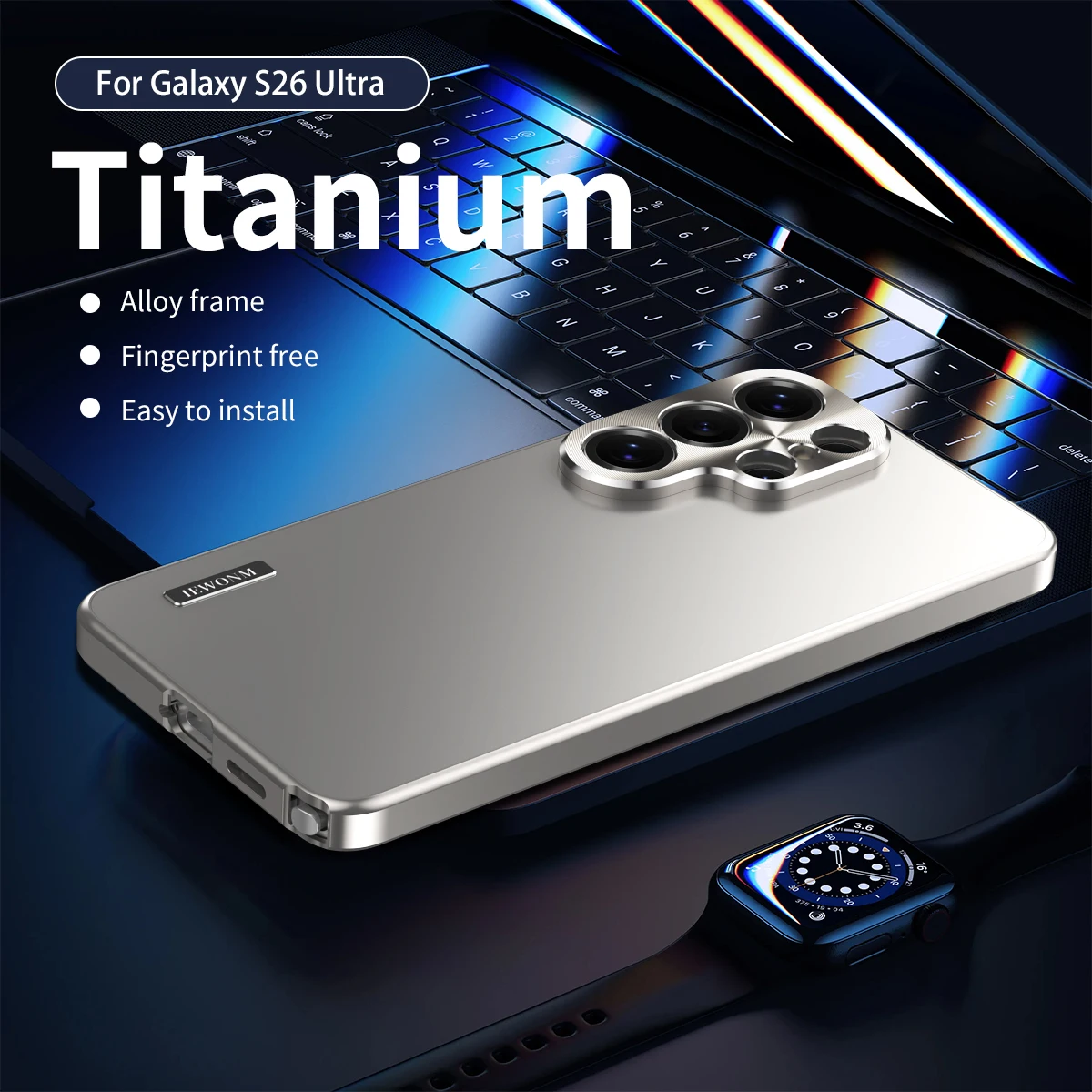 2026 Neue Metall-Magnet-Hülle für Samsung Galaxy S24 S25 Ultra Vollständige Kameraschutzhülle Aluminiumlegierung Ultradünne Rückabdeckung – Detail 12