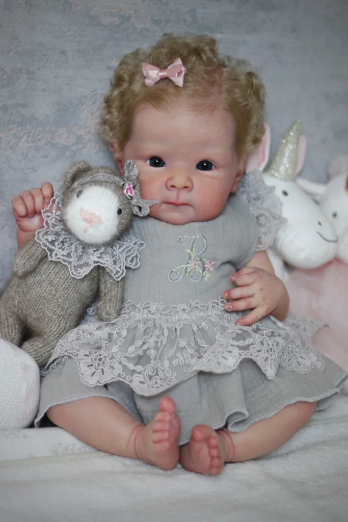 NPK 18''Unfinished Doll DIY Parts  Already Painted Bettie Reborn Doll Kit Lifelike Awake Baby Already Painted  Baby Toys