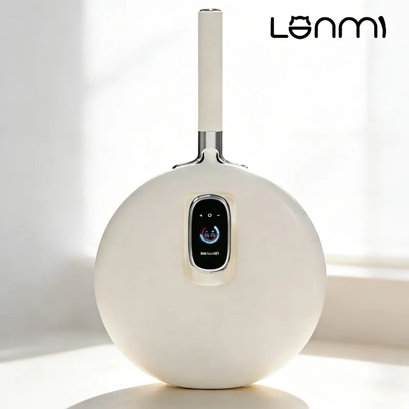 LANMI 32CM Anti-burning Dry Smart Non-stick Pan Titanium-0 Coated Smart Wok Cookware Wok Pan Suitable for Home Cooking Pot
