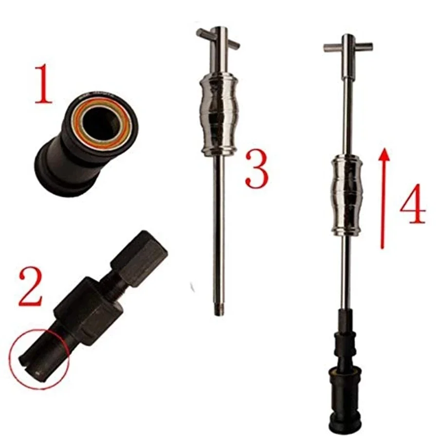 9Pc Blind Hole Slide Hammer Pilot Bearing Puller Internal Extractor Removal Kit 8-32MM Car Disassembly Tool