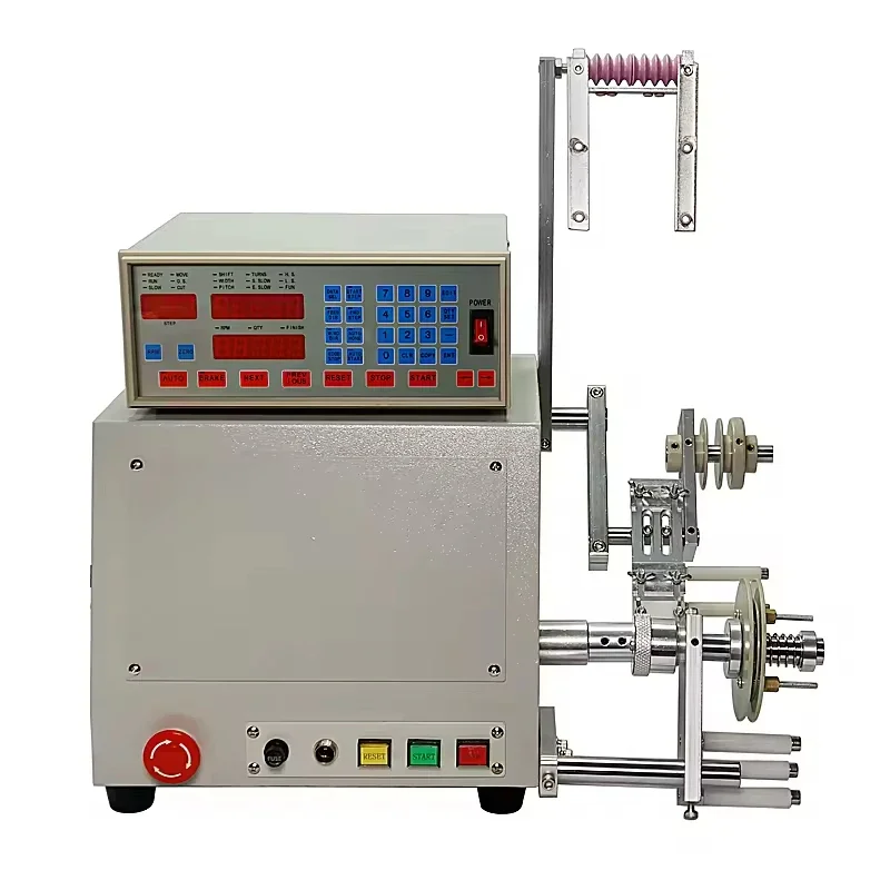 Semi Automatic 0.1mm-1.2mm Copper Aluminium Steel Wire Winder Speaker Voice Brushless DC Motor Transformer Coil Winding Machine