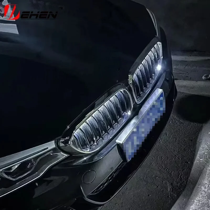 

Fit For E81 E39 E60 E53 E63 E70 E71 E89 E87 E90 E92 E93 1 2 3 4 5 6 7 series With LED lights Car Front Bumper Kidney Grille