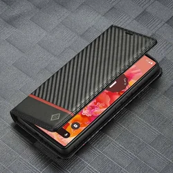 Luxury Carbon Fiber Leather Phone Case for Google Pixel 9 Pro XL 8 7 6 8A 7A 6A Magnetic Flip Wallet with Card Holder Cover