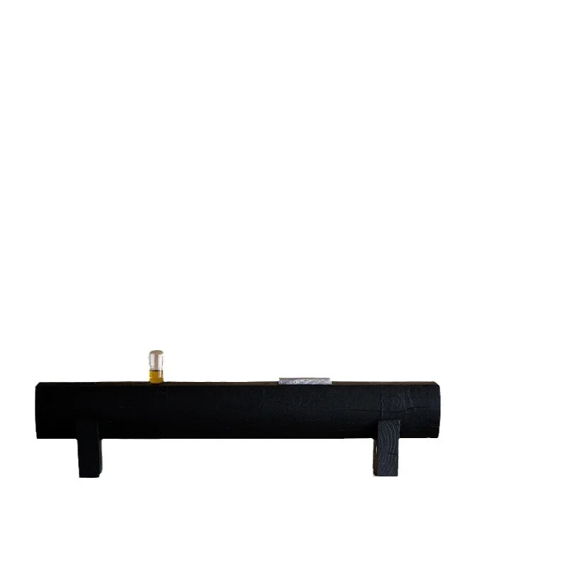 

Carbonized bench log black TV cabinet clothing store shoe change stool bed and breakfast rest stool