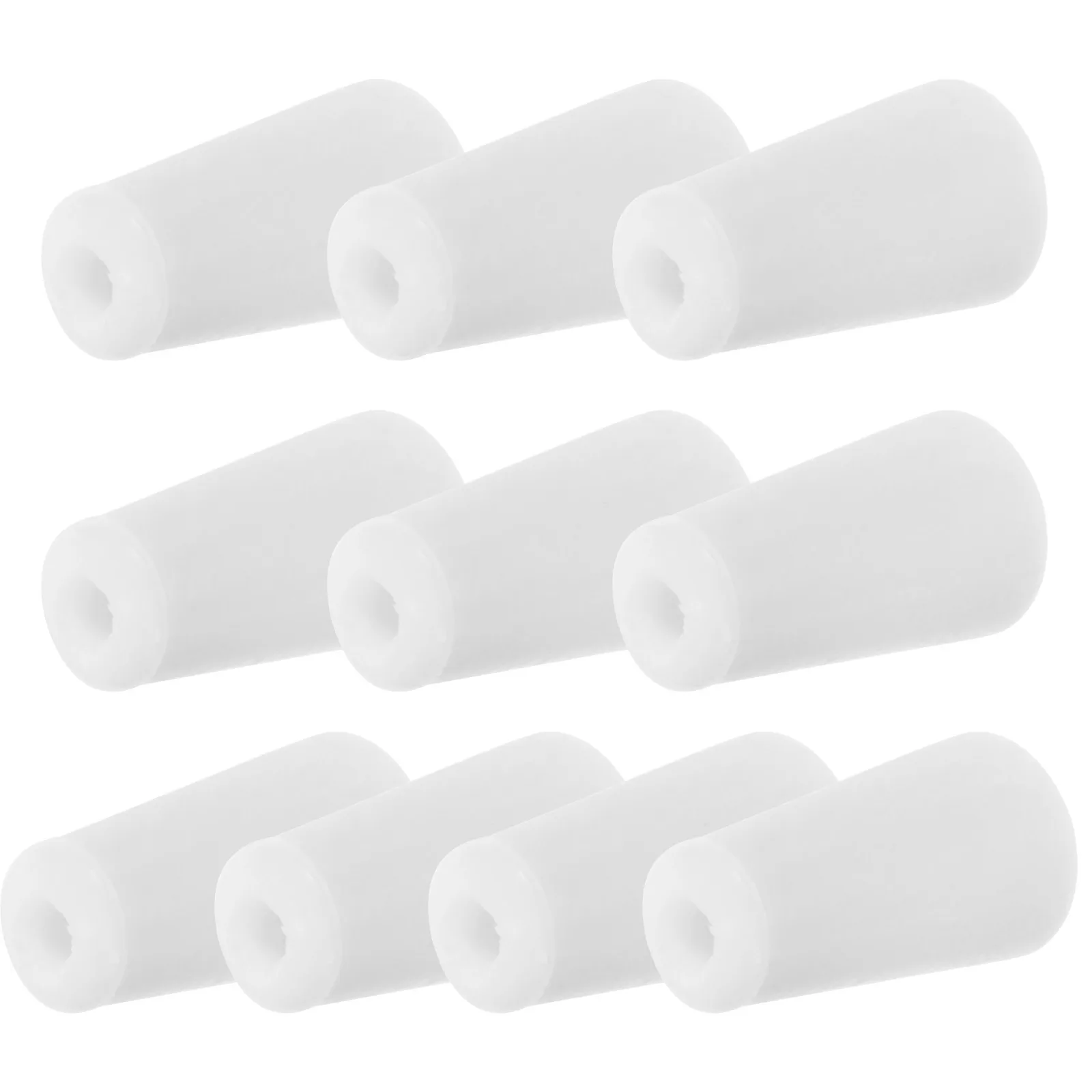 

10pcs Stopper Test Tube Plugs Flask Sealing Stoppers Smooth Tapered Silicone Plugs For Holes Shape For Lab Use