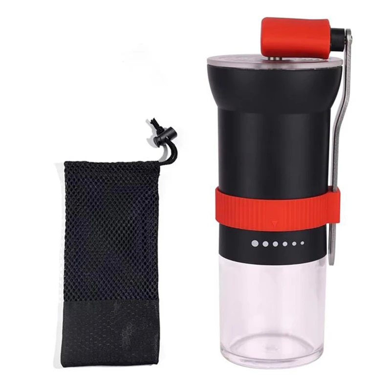 

Portable Manual Coffee Grinder With Adjustable Burr - Compact, Easy-To-Clean Design Ideal For Travel, Campingabkw