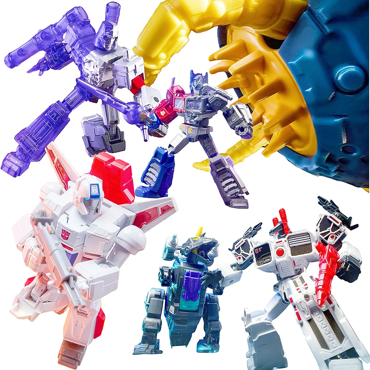 

Blokees Galaxy Version 9 Blind Box Collectible Movable Assembly Building Block Action Figure Toy Union Megatron Arcee Model