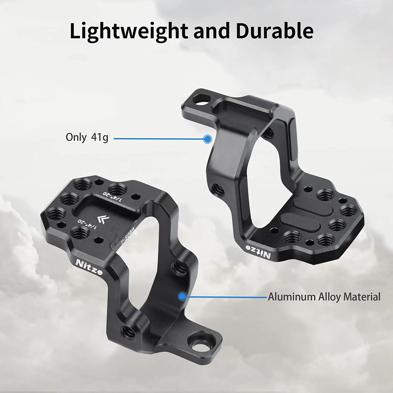 Nitze Extension Mounting Plate with Cold Shoe and 1/4\