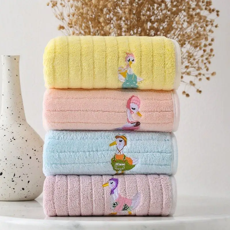 Ultra Soft Baby Towel Children's Cotton Gentle Face Wash Towel Bathing Towel Newborn Special Use Square Towel Family Use