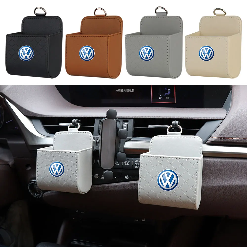 Car Storage Bag Dashboard Tidy Hanging Organizer Box Sundries Bag For Volkswagen VW Golf Polo Tiguan Jetta Touran Passat Beetle