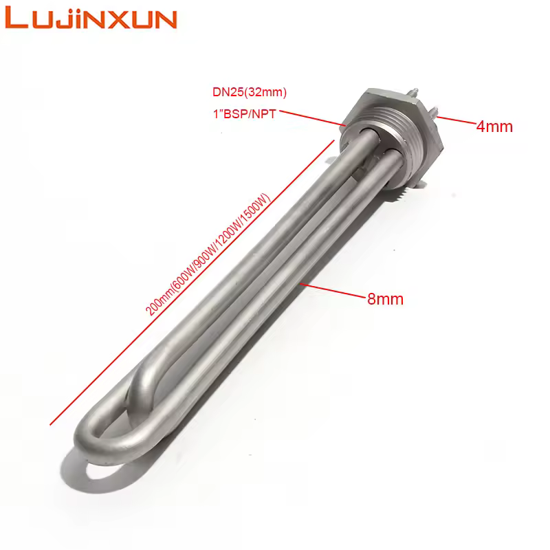 Lujinxun DC48V/36V scaldabagno ad immersione con filettatura 1 "NPT/BSP 600W/900 w1200w/1500W tutti i tubi e filettatura 304SUS