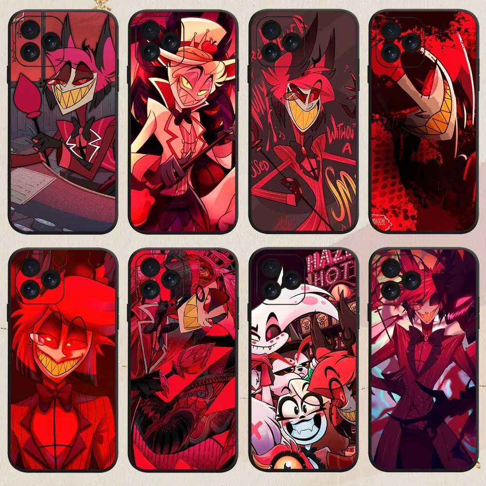 

Cartoon H-Hazbin H-Hotel Cool Alastor Phone Case For iPhone 8 14 15 13 12 11 Mini X Xr XS Pro MAX Plus Shell