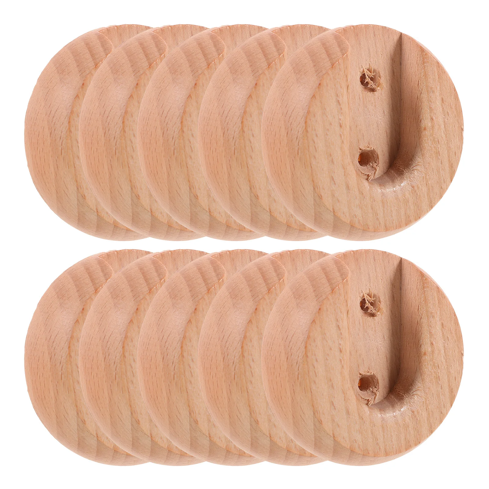 10 قطعة قضيب خزانة قوس القطب الخشبي المقبس سهلة التركيب الحمام غرفة نوم دعم 20 مللي متر خزانة القطب بين قوسين خزانة قضيب قوس #5