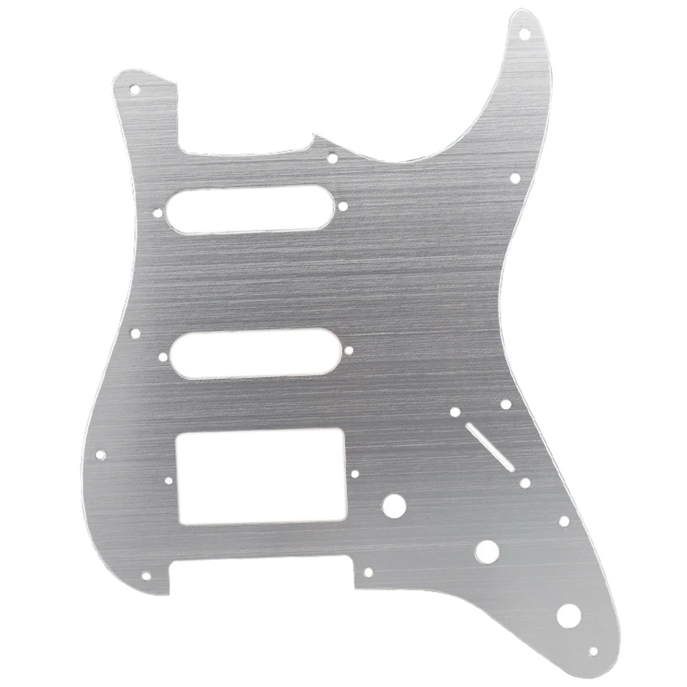 Metal SSH Guitar Pickguard Scratch Plate Re-drill New Holes Holes SSH Guitar Pickguard For The Existing Stock One