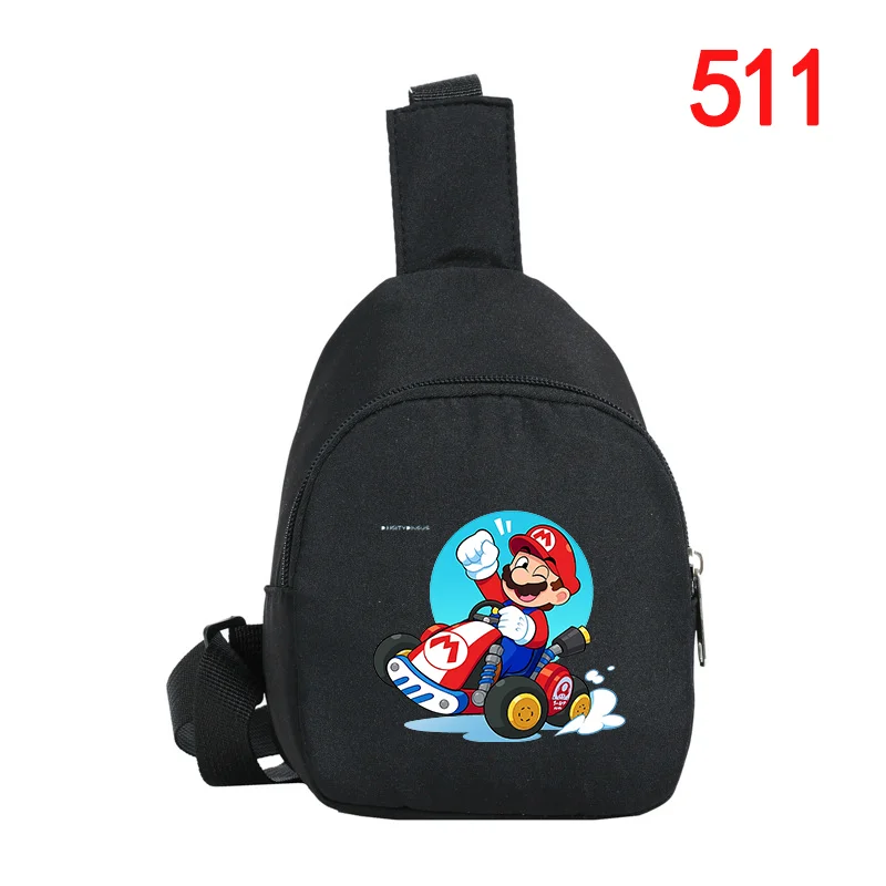 

Cute Marios Boys Girl Kids Crossbody Bag Games Popular Cartoon Waterproof Simple Hip Hop Chest Packet Single Small Shoulder Case