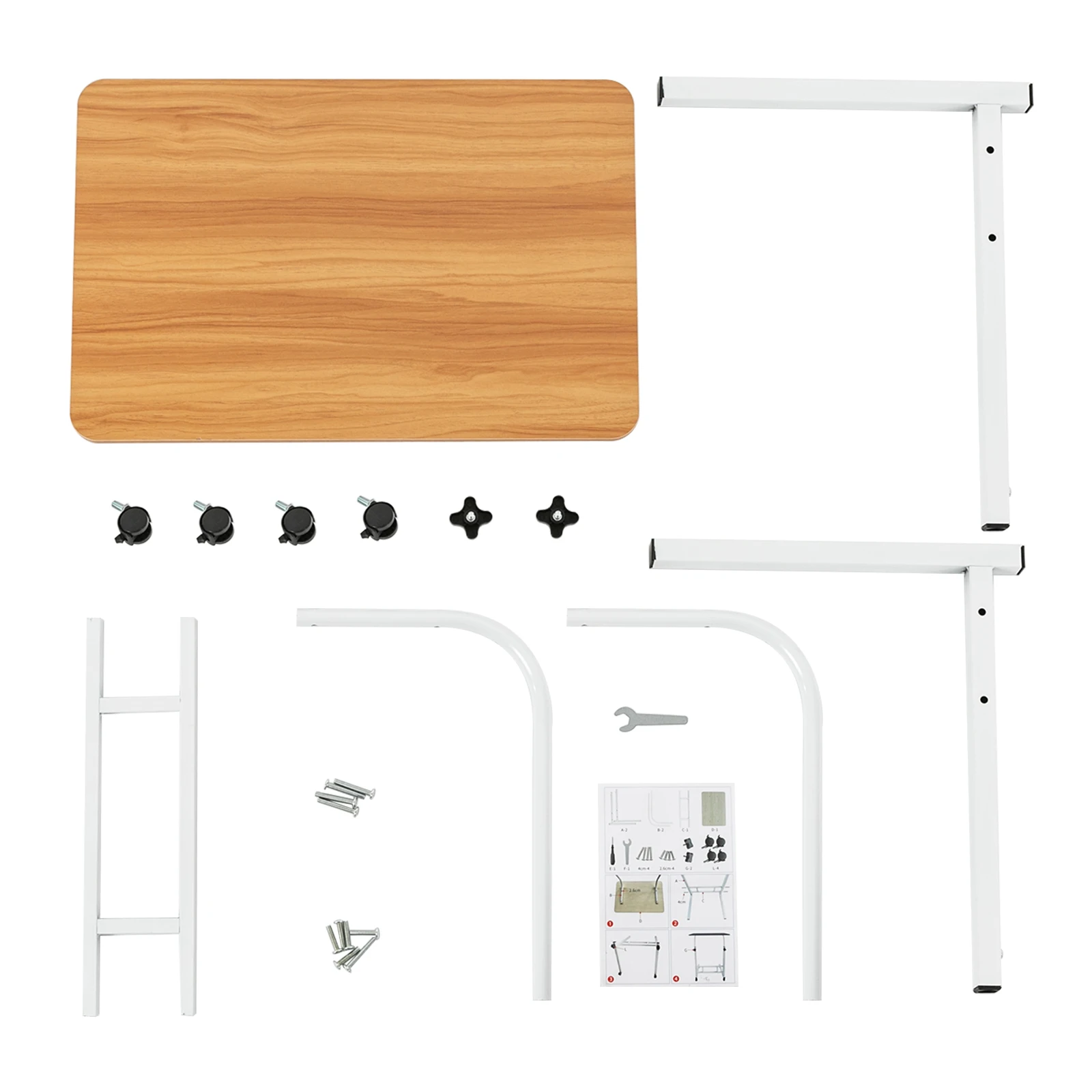 Support d'ordinateur roulant réglable, bureau pour ordinateur portable recommandé