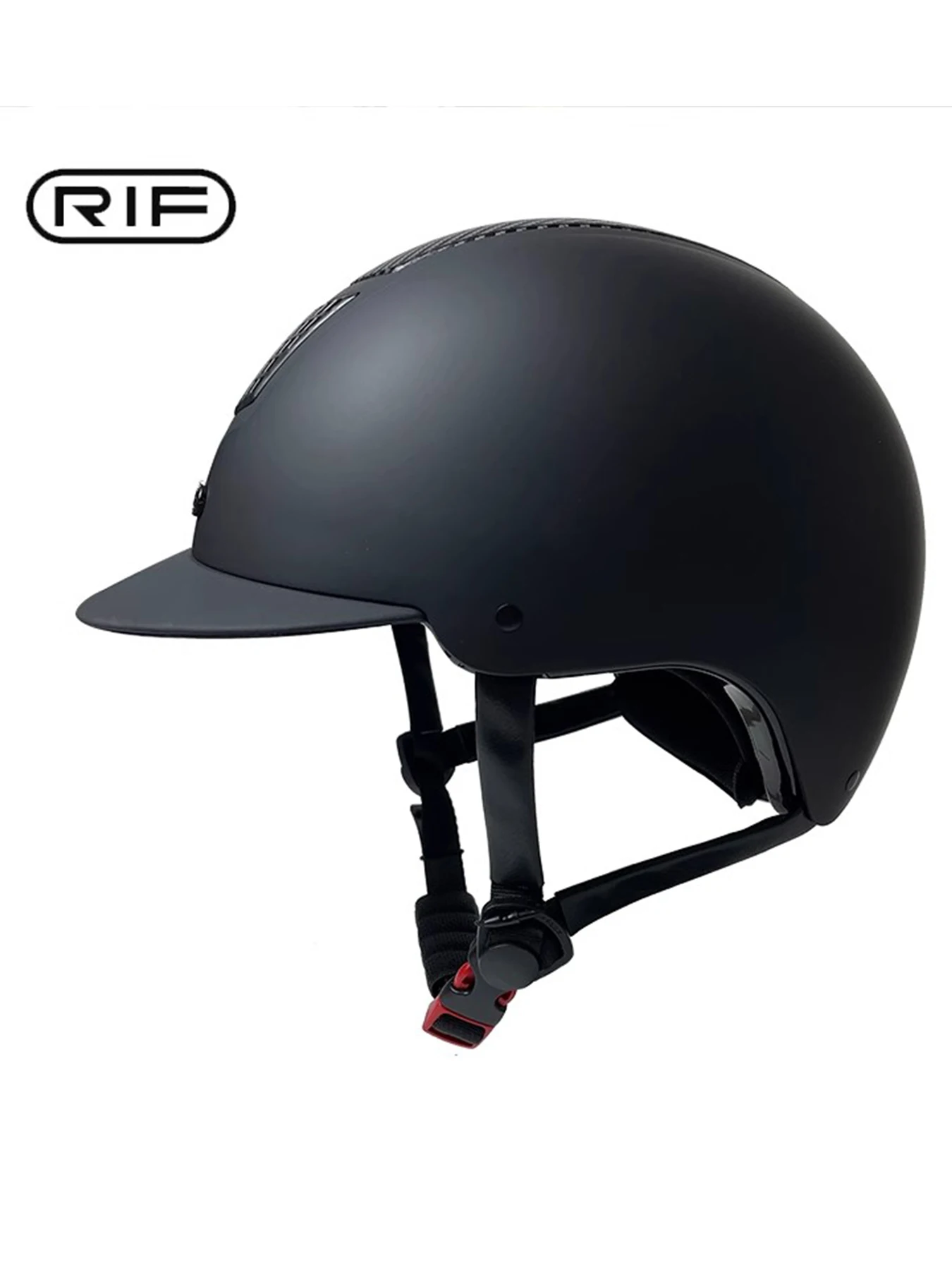خوذة الفروسية للأطفال من Rif، خوذة ركوب الخيل، خوذة عصرية وبسيطة من ألياف الكربون لعائق الفروسية، شهادة السلامة في الاتحاد الأوروبي #2