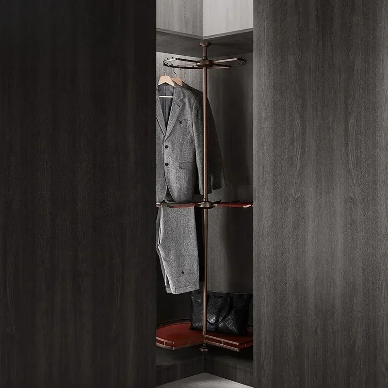 NUOMI Luxury Multifunctional Modular Wardrobe Corner Space Rotatable Combination Rack HERA Series