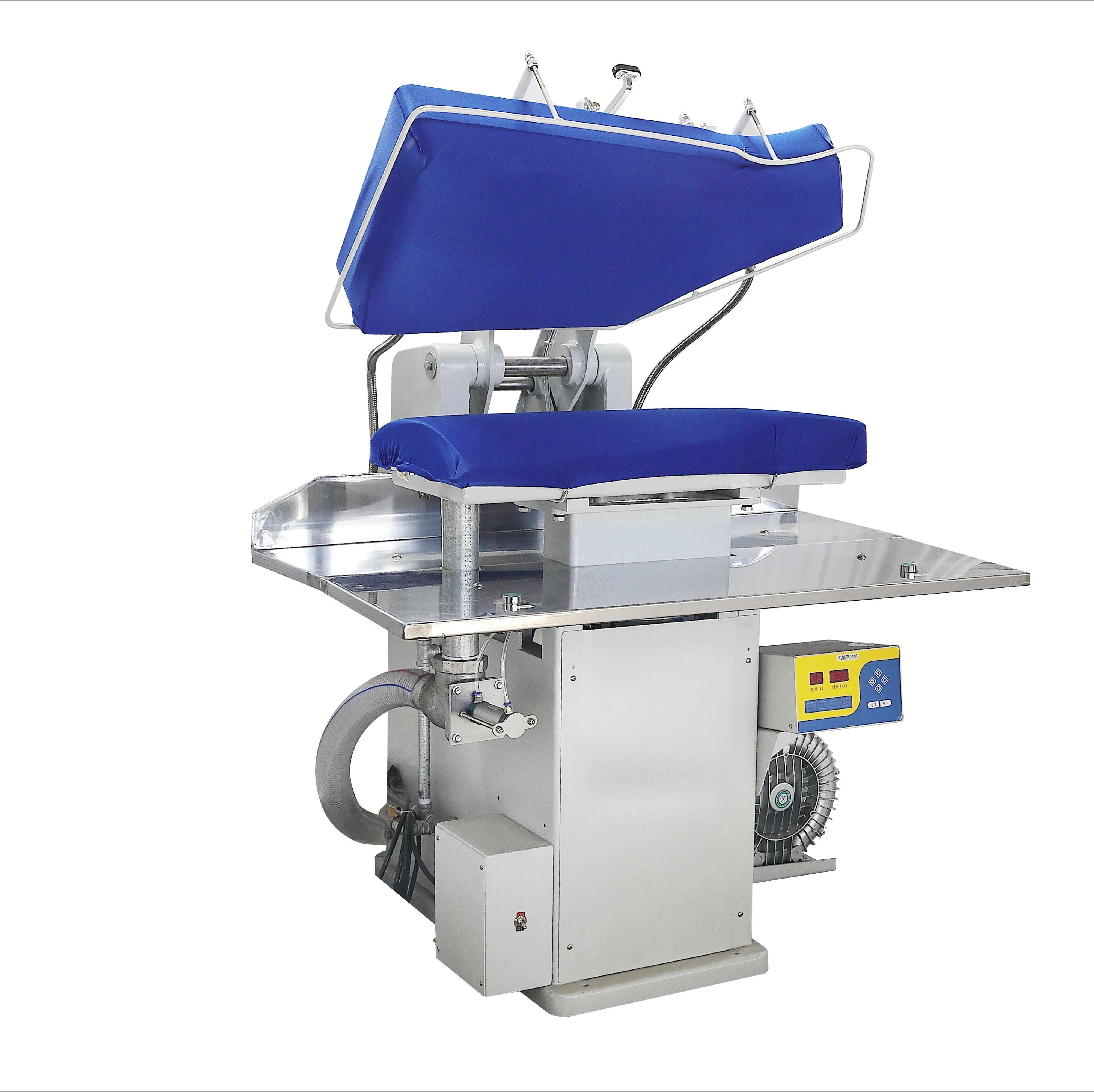 QS-AC Computer Left Front Body Steam Press Iron Equipment Electric Industrial Laundry Machine