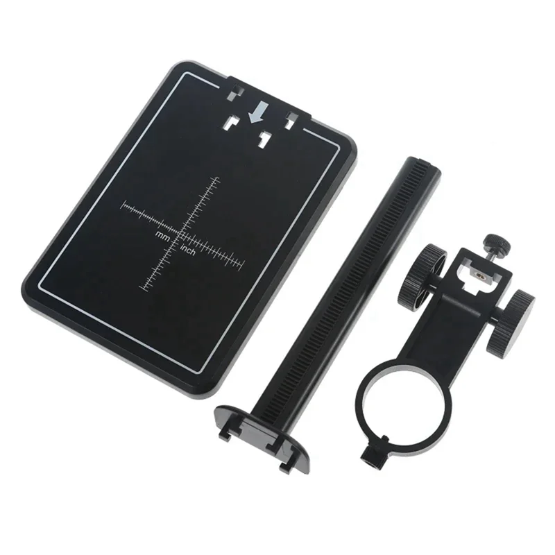 AEE8-Microscope Stand With Scale Adjustable Stand Holder Bracket Large Base Microscope Endoscope Holder Stand
