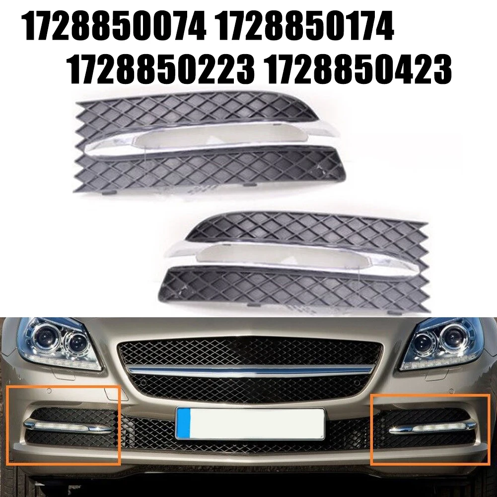 

Direct replacement easy installation Front Pair Light Grille Chrome Trim Inner Cover Set for Mercedes SLKClass W172