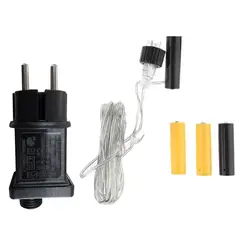 EU Plug Power Supply Adapter AA+AAA Battery Eliminator Replace 4.5V AA AAA Battery for LED Light Electric Christmas Tr
