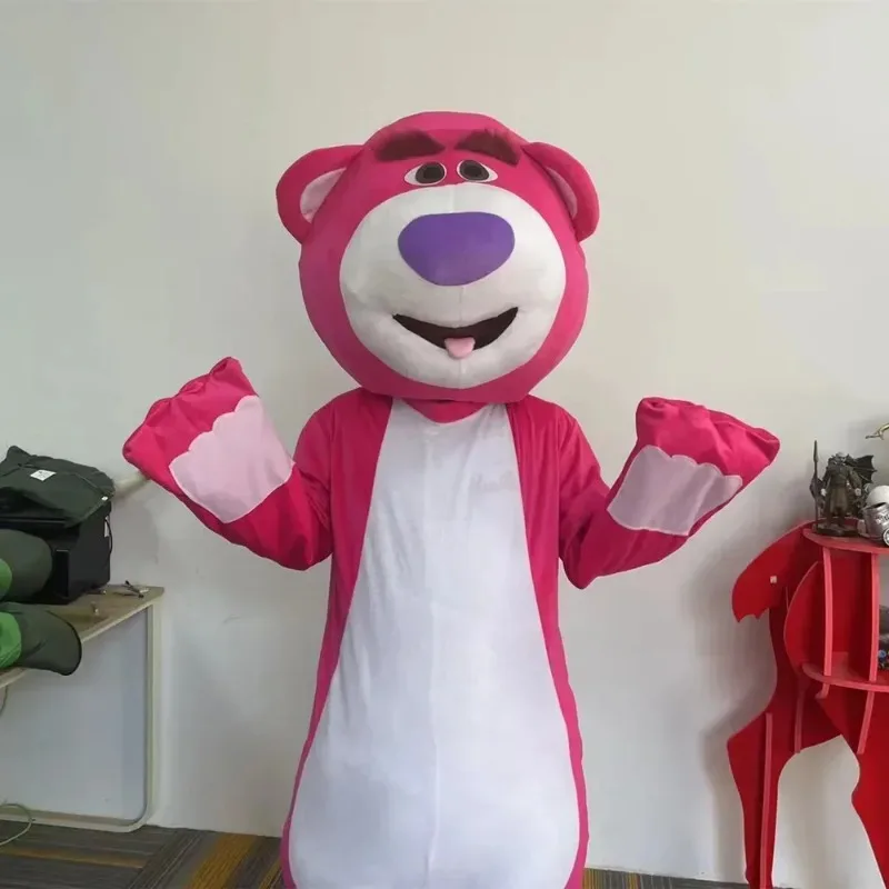 Lotso Huggin oso fresa disfraz de Cosplay Toy Story mascota disfraz publicidad fiesta Animal accesorios de fiesta de Carnaval
