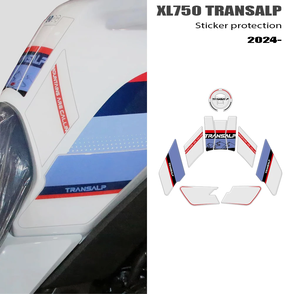 

XL750 мотоциклетная 3D полимерная наклейка, защитный комплект, накладка на бак для XL750L Transalp 750 2023 2024