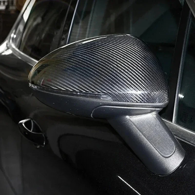 

For Porsche Cayenne Macan Real Dry Carbon Fiber 2016-2022 Exterior Rearview Mirror Cover Decoration Modification Accessories