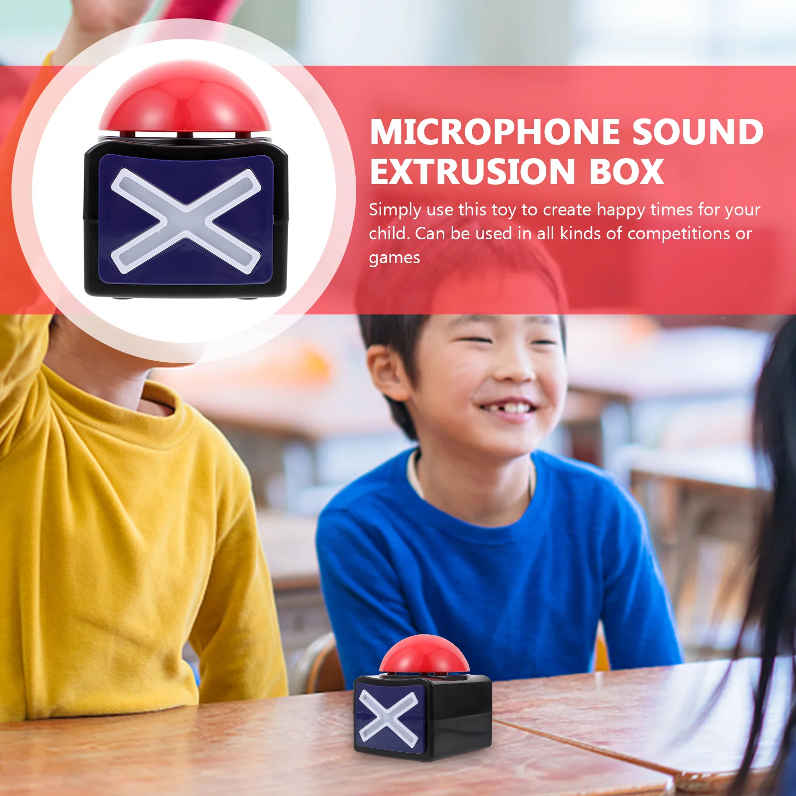 

Plastic Game Answer Buzzer Squeeze Sound Box Show Button Party Tools Quiz Sounds Loud Fun Competition Response