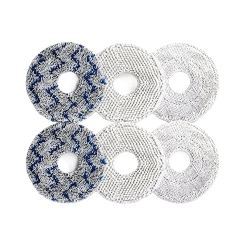 Replacement Mop Cloths For Mijia All-in-One 1S 2 Robot Vacuum Cleaner 6pcs Microfiber Washing Cloth Mop Accessories