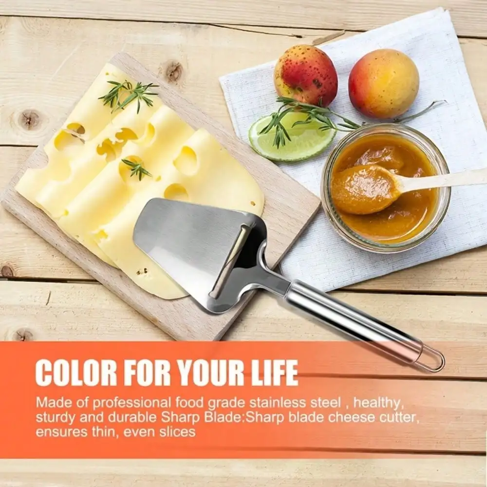 Stainless Steel Wire Cheese Slicer Cheese Planer Tool  Adjustable Thickness Cutter Soft Semi-Hard Hard Cheeses Kitchen Cook Tool